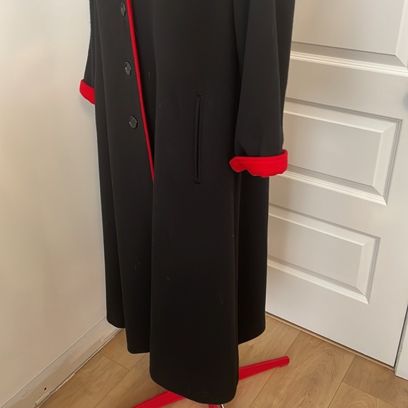 VTG Late 70s Mr Fred Virgin Wool Women’s Full Length Coat Size M Saks Fifth Ave - Picture 4 of 11